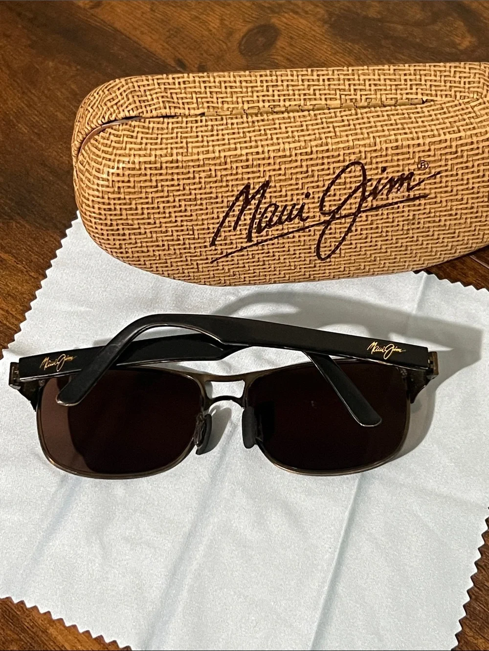 Men’s Maui Jim MJ 296-20A 57[]Brown Frame with Brown Polarized Lenses Sunglasses